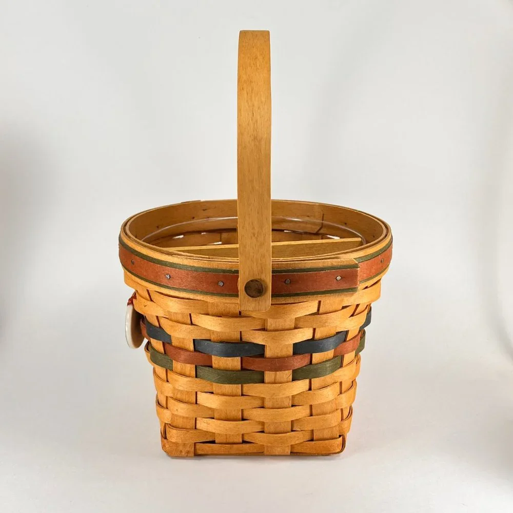 Vtg Longaberger Basket Maple Leaf Shades of Autumn Divider Protector 90s